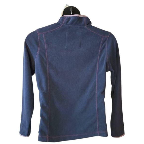 Weird Fish Blue and Purple Women's Full Zip Fleece Size 12 - Picture 2 of 8
